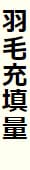 ダウン充填量
