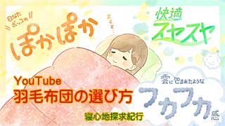 羽毛布団の選び方のyoutube動画
