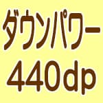 ダウンパワー440dp以上