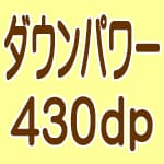 ダウンパワー430dp以上