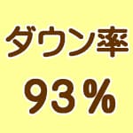 ダウン率93％