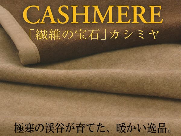 京都西川日本製カシミヤ１００％毛布kn-8600