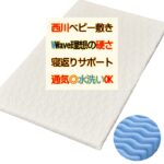 西川 ベビー敷き布団 ラジカル4分割敷きふとん WD56210000 ダブルウェーブ構造 洗える 分割タイプ 赤ちゃん用 ベビー布団 日本製